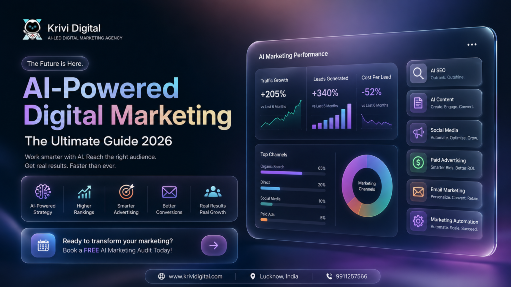AI-Powered Digital Marketing The Ultimate Guide 2026 - Krivi Digital Lucknow