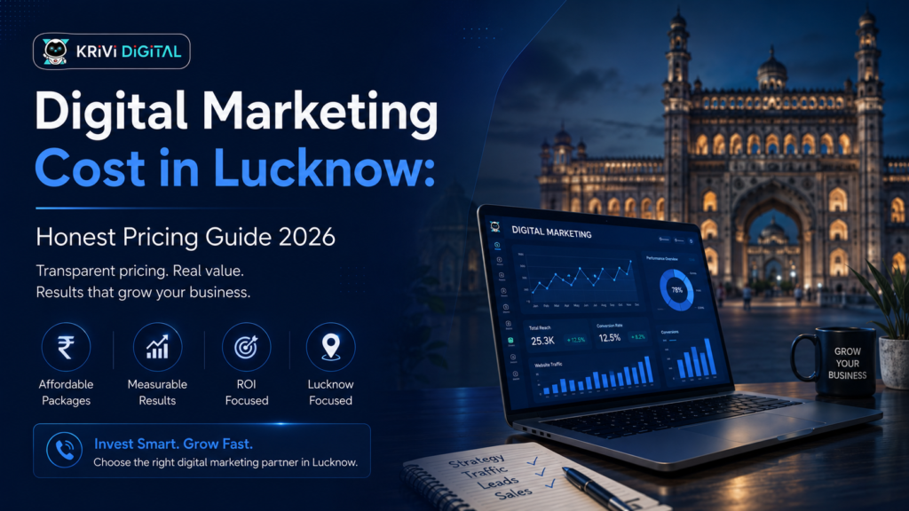 digital marketing cost lucknow honest pricing guide 2026